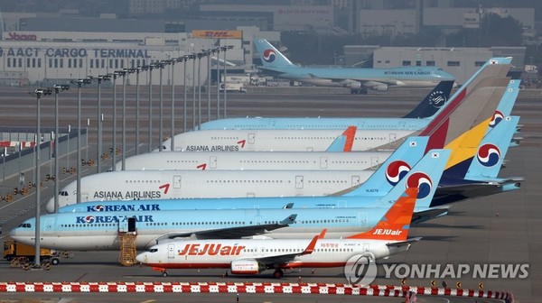 대한항공·아시아나항공 '한몸으로'…인력·노선 조정 최소화[연합뉴스 자료사진]