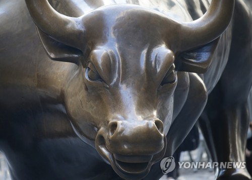 미국 뉴욕 월가의 상징인 황소상[사진=UPI·연합뉴스]