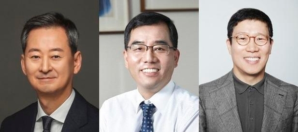 왼쪽부터) 최은석 CJ제일제당, 강신호 CJ대한통운, 강호성 CJ ENM 신임대표. 사진=CJ제공