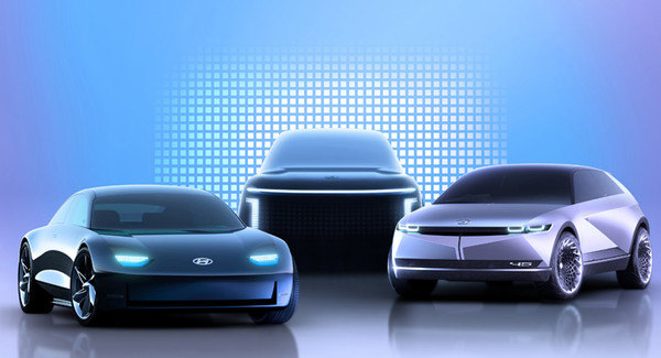 현대차가 출시 계획을 공개한 아이오닉 5~7 전기차 모델 [사진=현대차]