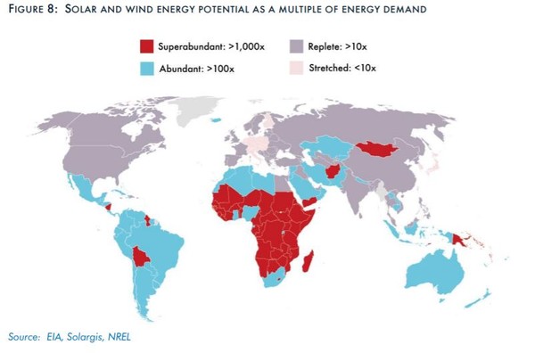 태양력·풍력 발전 잠재력 기준 국가분류/자료=카본트랙커