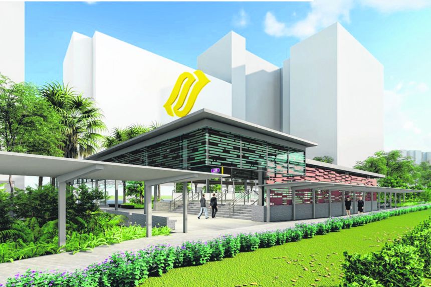 대우건설과 동아지질이 수주한 1조원 규모의 싱가포르 지하철 크로스 아일랜드 라인 파시르 리스 환승역 투시도 /사진=싱가포르 육상교통청(LTA)