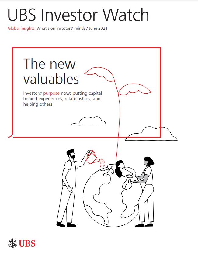 UBS글로벌웰스매니지먼트가 낸 'UBS 인베스터워치' 6월호 표지/사진=UBS 웹사이트 캡처
