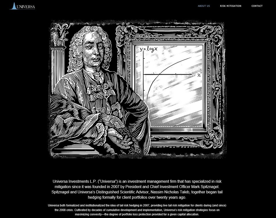 미국 헤지펀드 운용사 '유니버사인베스트먼트' 웹사이트 초기화면/사진=해당 사이트 캡처