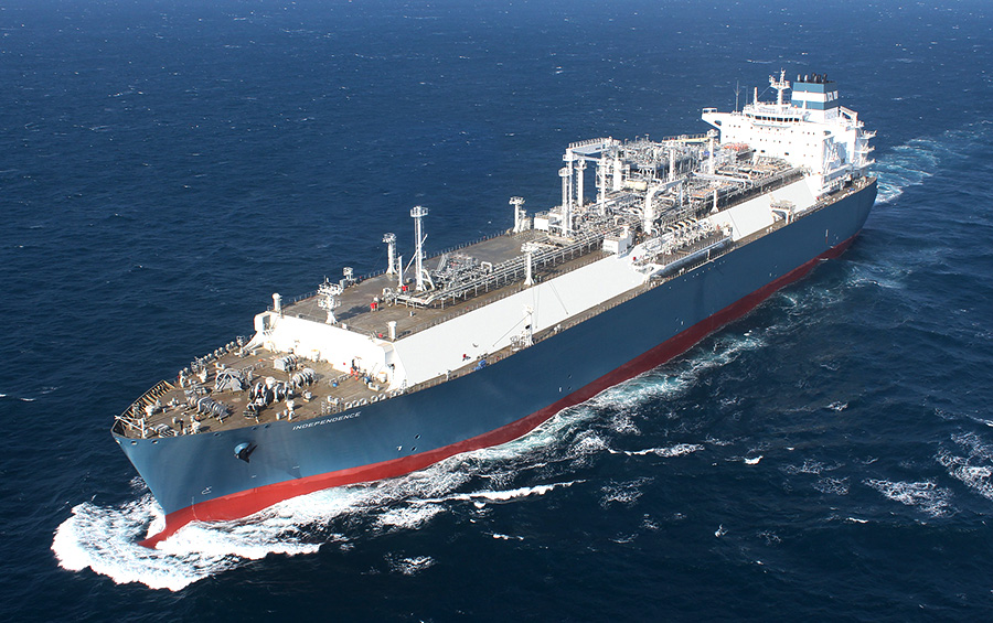 현대중공업이 건조한 액화천연가스(LNG) 운반선 /사진=현대중공업