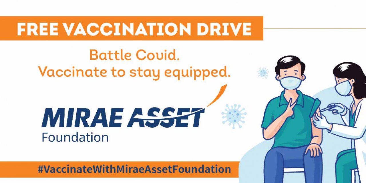 인도 미래에셋재단의 코로나 백신 무료 접종 홍보물 /사진=미래에셋재단