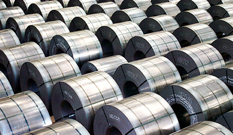 자동차와 구조물의 뼈대 등에 활용되는 현대제철의 열간압연 강판(HR) 제품. /사진=현대제철