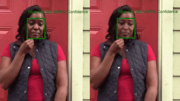 마이크로소프트(MS)가 개발한 가짜 영상 검색 도구 '마이크로소프트 비디오 어센티케이터' 시연 모습. /사진=마이크로소프트 블로그