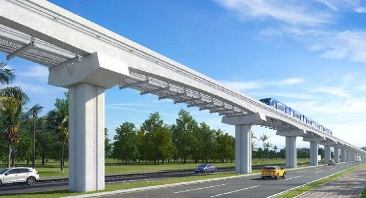 현대건설이 포스코건설, 현대엔지니어링과 컨소시엄을 공사를 수행 중인 파나마 메트로 3호선  투시도. /사진=현대건설