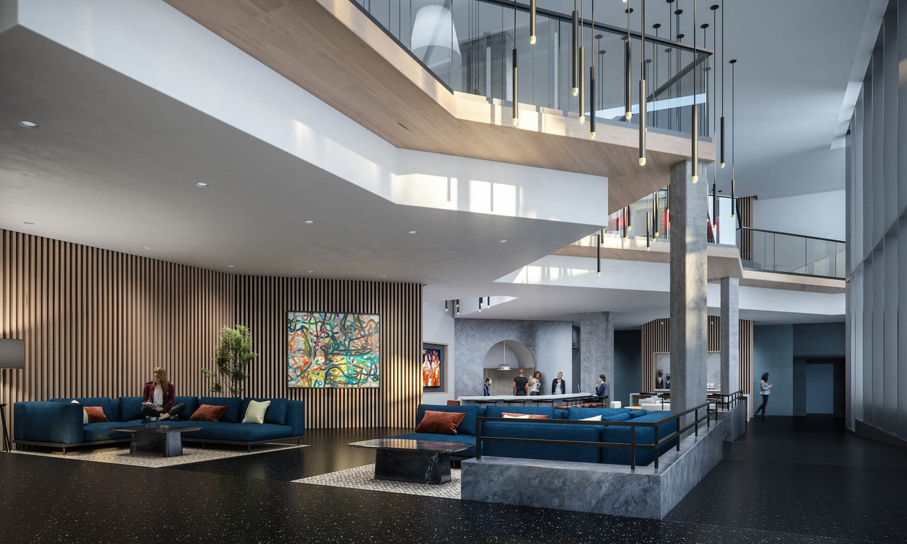 코람코자산운용이 투자한 미국 텍사스주 오스틴 인근의 학생주택 '빌라스온리오' 로비 모습 /사진=빌라스온리오