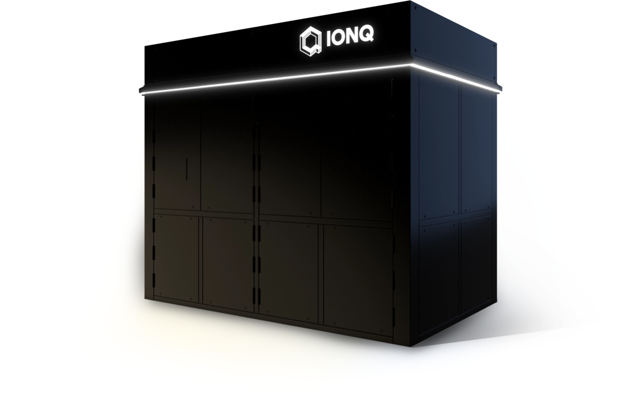 아이온큐가 올해 선보인 22 알고리즘 큐비트 수준의 양자컴퓨터. 아이온큐는 상장을 통해 조달한 자금을 활용해 비디오게임기 크기의 양자컴퓨터 개발을 목표로 하고 있다. /사진=아이온큐
