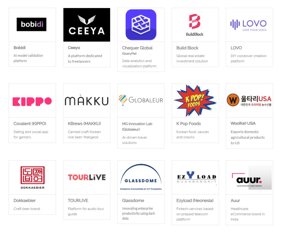 프라이머사제파트너스가 투자 중인 스타트업(일부)/사진=프라이머사제파트너스 웹사이트 캡처