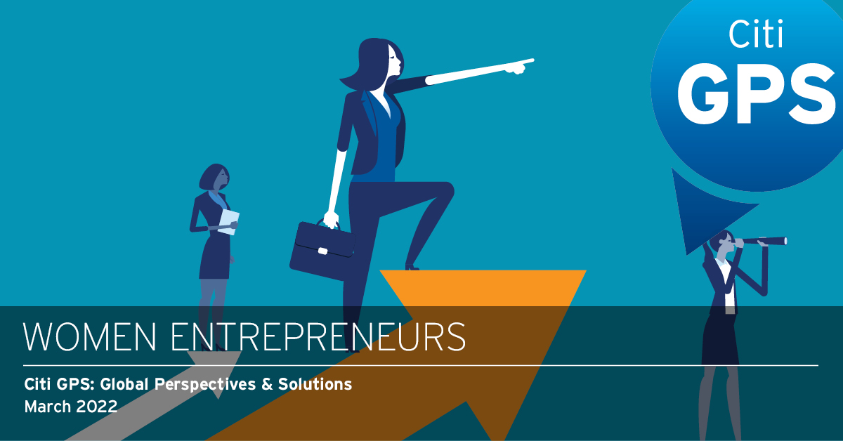 씨티그룹이 7일(현지시간) 낸 '여성기업인' 보고서 표지./사진=씨티그룹 트위터 계정 캡처