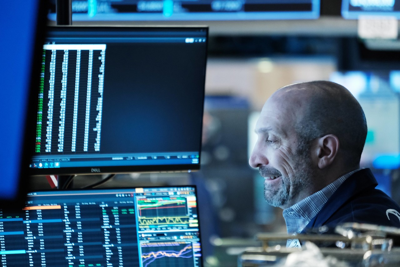 미국 뉴욕증권거래소(NYSE)의 트레이더/사진=AFP연합뉴스