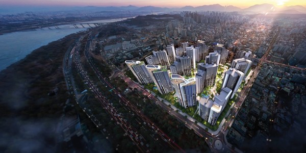 선사현대아파트 리모델링 사업 조감도 / 사진=롯데건설