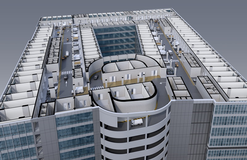 '현대프리미어캠퍼스 세마역'의 드라이브인 시스템/사진=시행사 익원