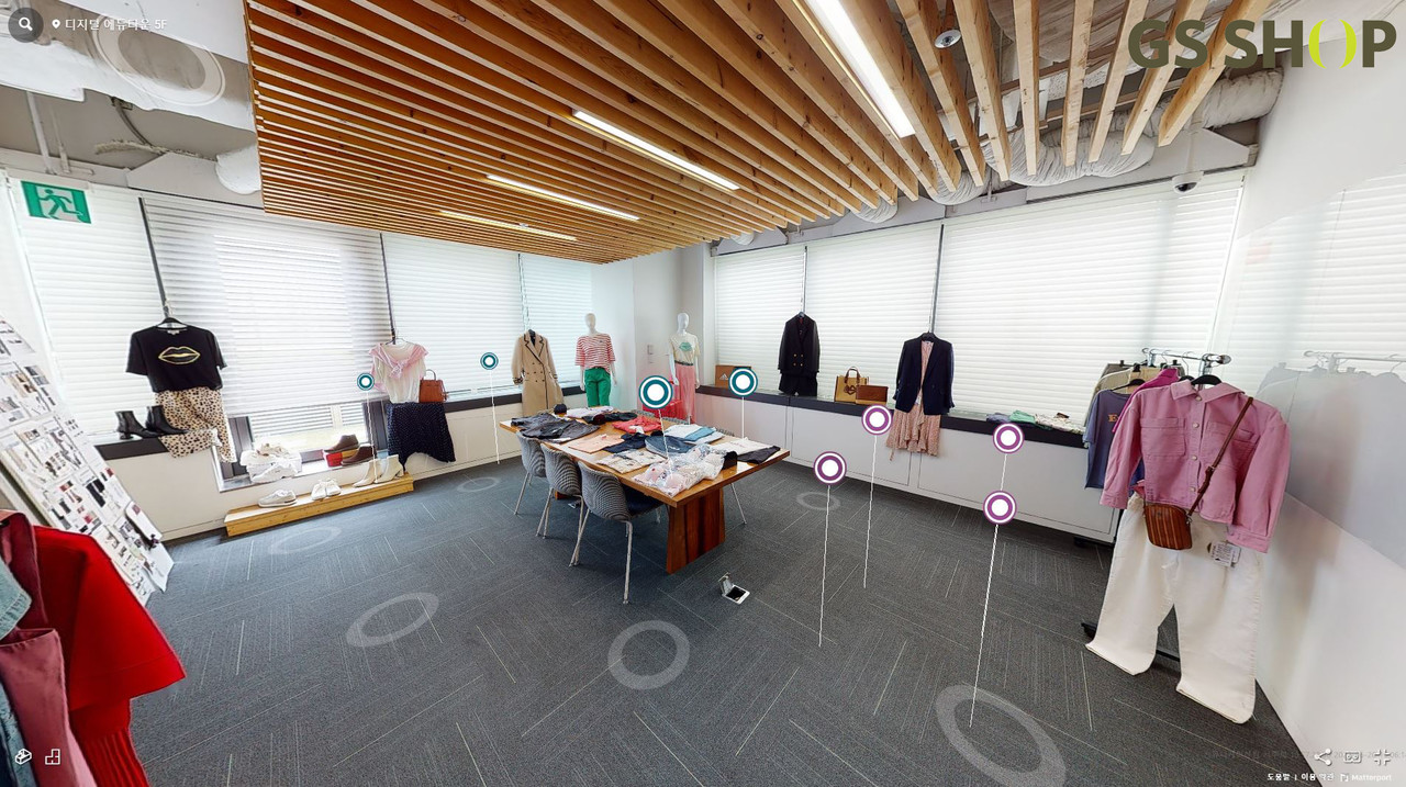 GS샵의 메타버스 협력사 교육장 'QA 디지털 에듀타운' 접속 모습. / 사진 = GS리테일