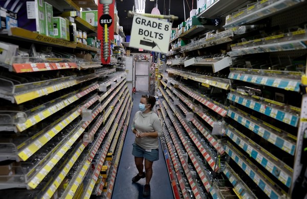 미국의 한 대형 마트 진열대/사진=연합뉴스