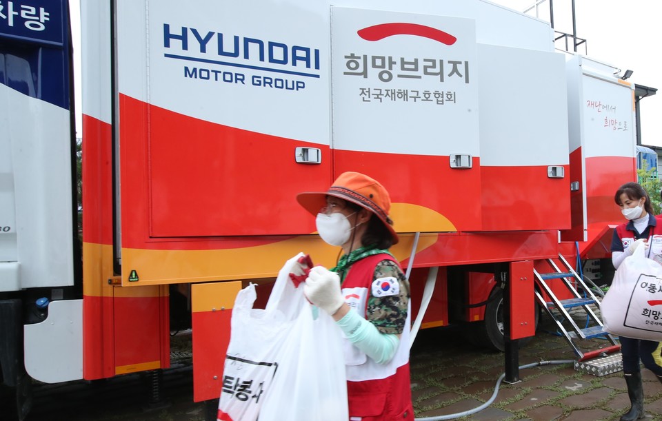 현대차그룹의 수해지역 복구 활동 / 사진=현대차그룹