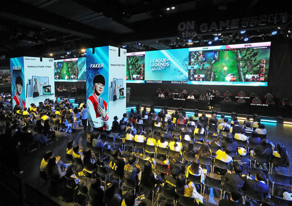 27일 진행된 '2023 갤럭시 폴드컵' 결승전 전경. /사진=삼성전자