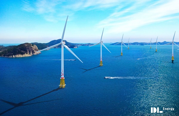 DL에너지의 전남 여수 금오도 해상풍력발전 사업 조감도. /사진=DL㈜