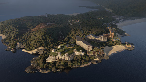 소노인터내셔널이 보령시의 건설 예정인  '소노호텔앤리조트 원산도' 조감도