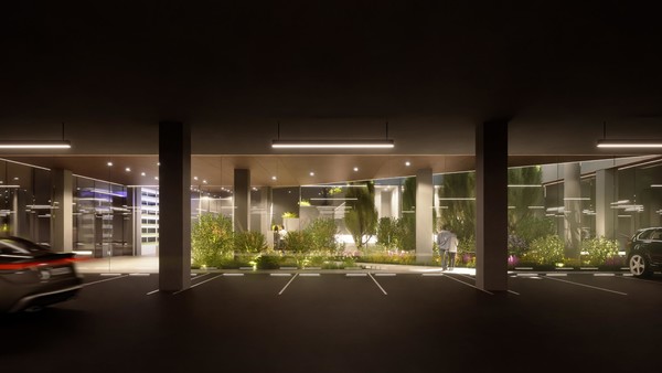 더샵 바이오필릭 지하주차장. /사진=포스코이앤씨