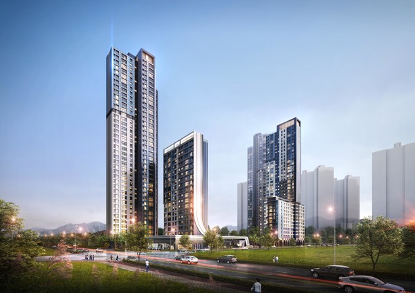 '더샵 송도 센터니엘' 투시도. /사진=포스코이앤씨