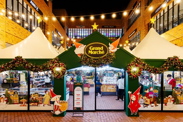 롯데프리미엄아울렛 파주점 크리스마스 마켓 그랑마르쉐 / 사진=롯데백화점