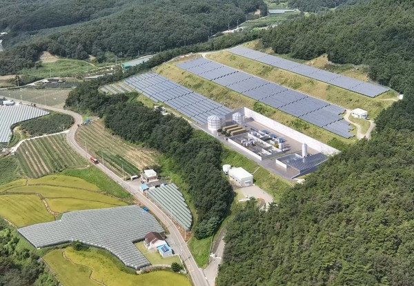 김천시 소재 그린수소 생산기지 구축 조감도. /사진=삼성물산