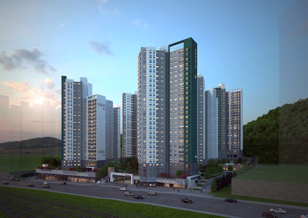 김해 삼계 푸르지오 센트럴파크 투시도. /사진=대우건설