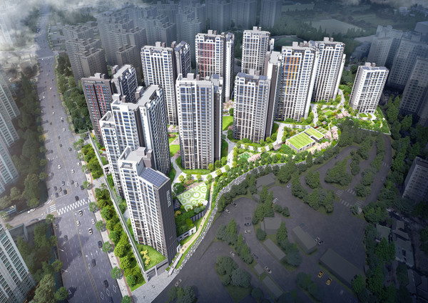 힐스테이트 두정역 조감도. /사진=현대건설