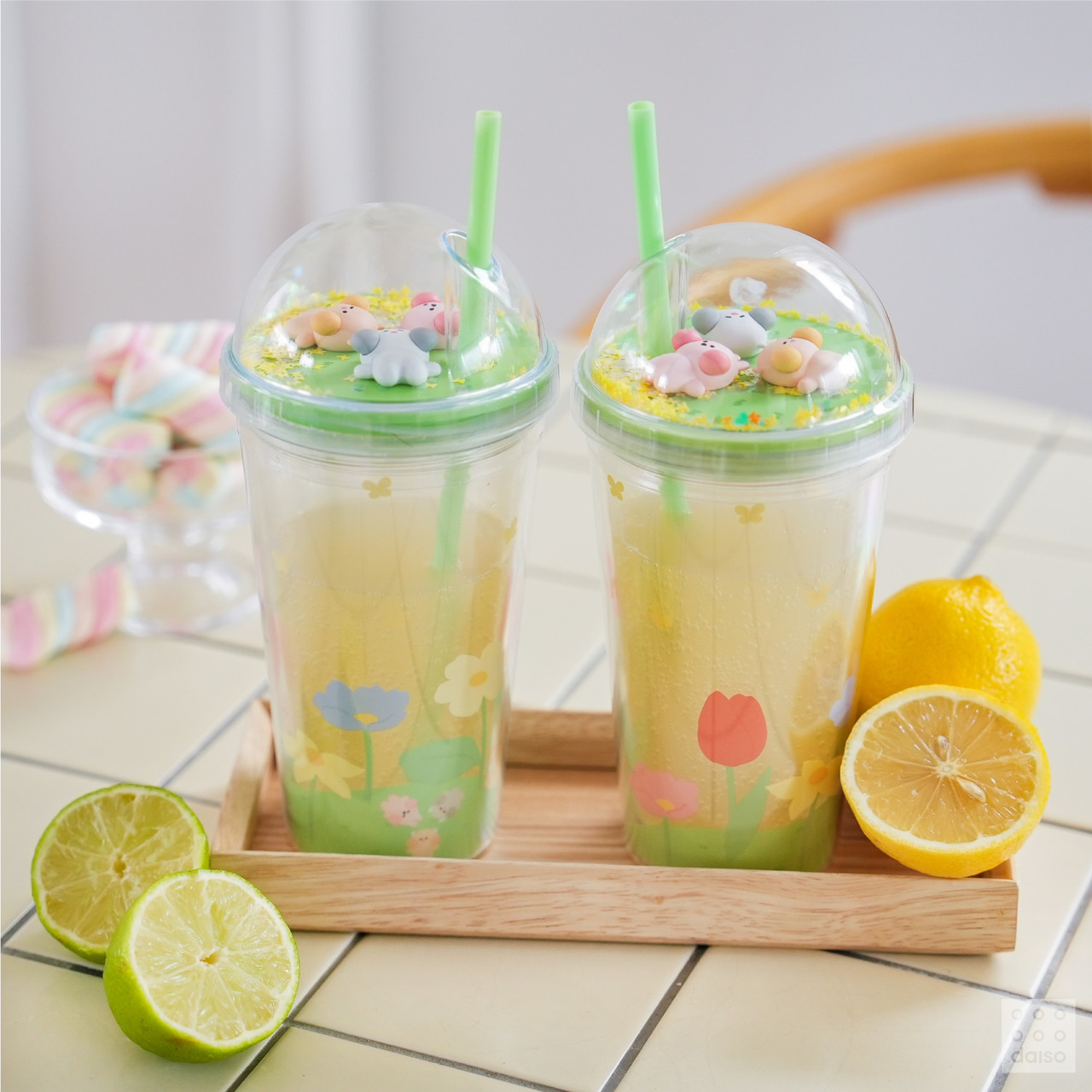 봄을 알리는 피규어 텀블러 / 사진=아성다이소