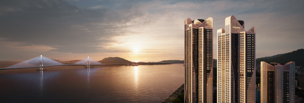 블랑써밋74 옥탑 상단부 투시도. /사진=대우건설