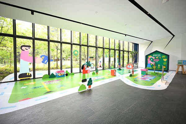 'RAEMIAN GREEN.ZIP' 전시 모습(내부). /사진=삼성물산