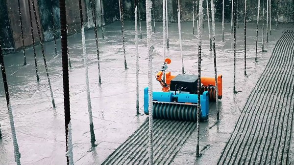 포스코이앤씨 콘크리트 시공이음부 요철생성 로봇. /사진=포스코이앤씨