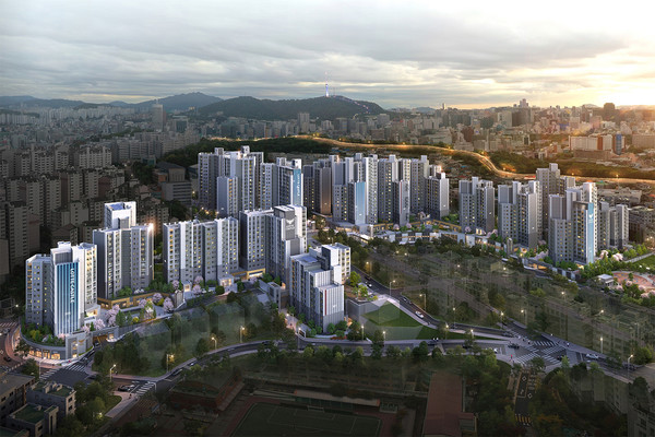 롯데건설 '창경궁 롯데캐슬 시그니처' 견본주택이 29일 개관했다. 창경궁 롯데캐슬 시그니처 조감도./사진=롯데건설