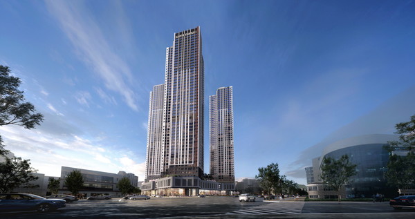 번영로 롯데캐슬 센트럴 스카이 투시도. /사진=롯데건설