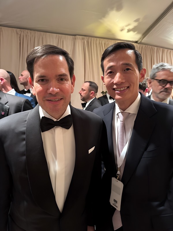 김동관 한화그룹 부회장(오른쪽)과 마코 루비오 미국 국무부장관. /사진=한화그룹