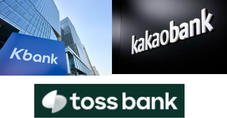 사진=인터넷전문은행 3사