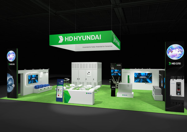 HD현대일렉트릭 '디스트리뷰테크(DISTRIBUTECH) 2025' 부스 조감도. /사진=HD현대일렉트릭