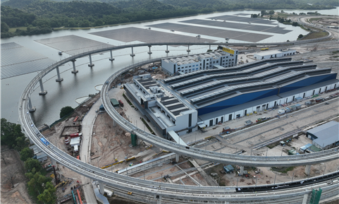 싱가포르 종합 철도 시험 센터(SRTC) 전경. /사진=GS건설