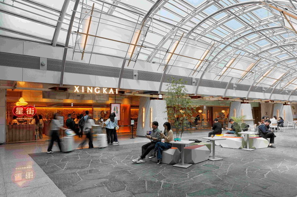 인천공항 제1터미널 교통센터 내 '테이스티 아워홈 그라운드' 전경 /사진=아워홈