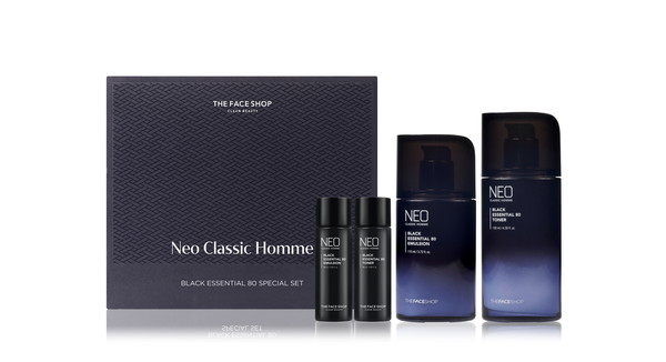 더페이스샵 네오 클래식 옴므 블랙 에센셜 80세트 /사진=LG생활건강
