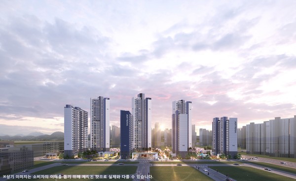 '청주테크노폴리스 아테라 2차' 투시도./사진=금호건설