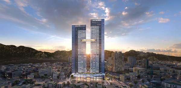 연신내역 도심 공공주택 복합사업 야경 조감도./사진=금호건설