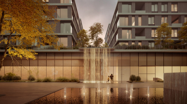 트라나 서래 중앙광장. /사진=대우건설