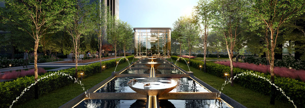 HDC현대산업개발이 제안한 용산정비창 전면1구역 조경 이미지. /사진=HDC현대산업개발