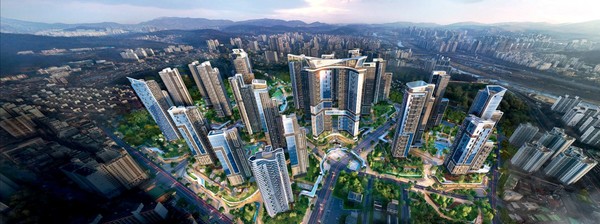 구리 수택동 재개발사업지 조감도. /사진=현대건설