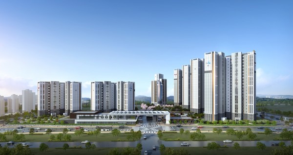 고덕 자연앤 하우스디 투시도. /사진=대보건설